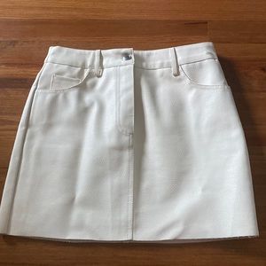 NWT forever 21 faux leather cream skirt